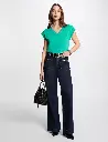 t-shirt-manches-courtes-a-col-en-v-vert-emeraude-femme-vue5-32536300896411026.webp