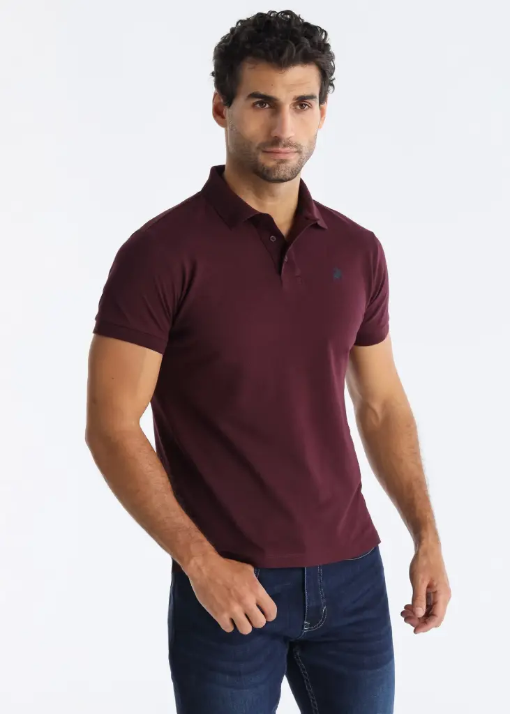 -polo-basico-manga-corta-logo-toro-en-el-pecho-granate.webp