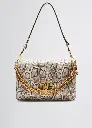 Bolso Grande La Puffy estampado piel de serpiente Liujo
