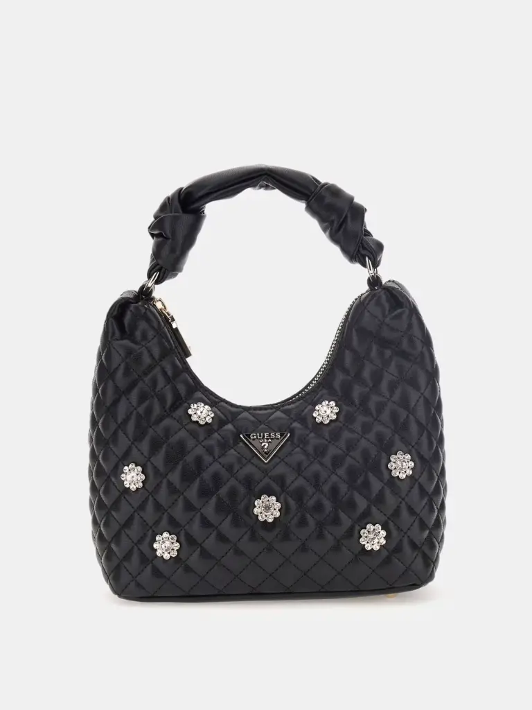 Mini Bolso ervelee con flores con aplicaciones  Guess