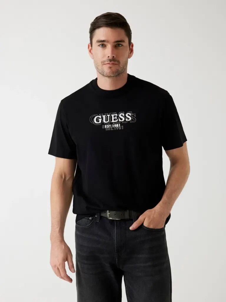 Camiseta  Guess impreso  (S)