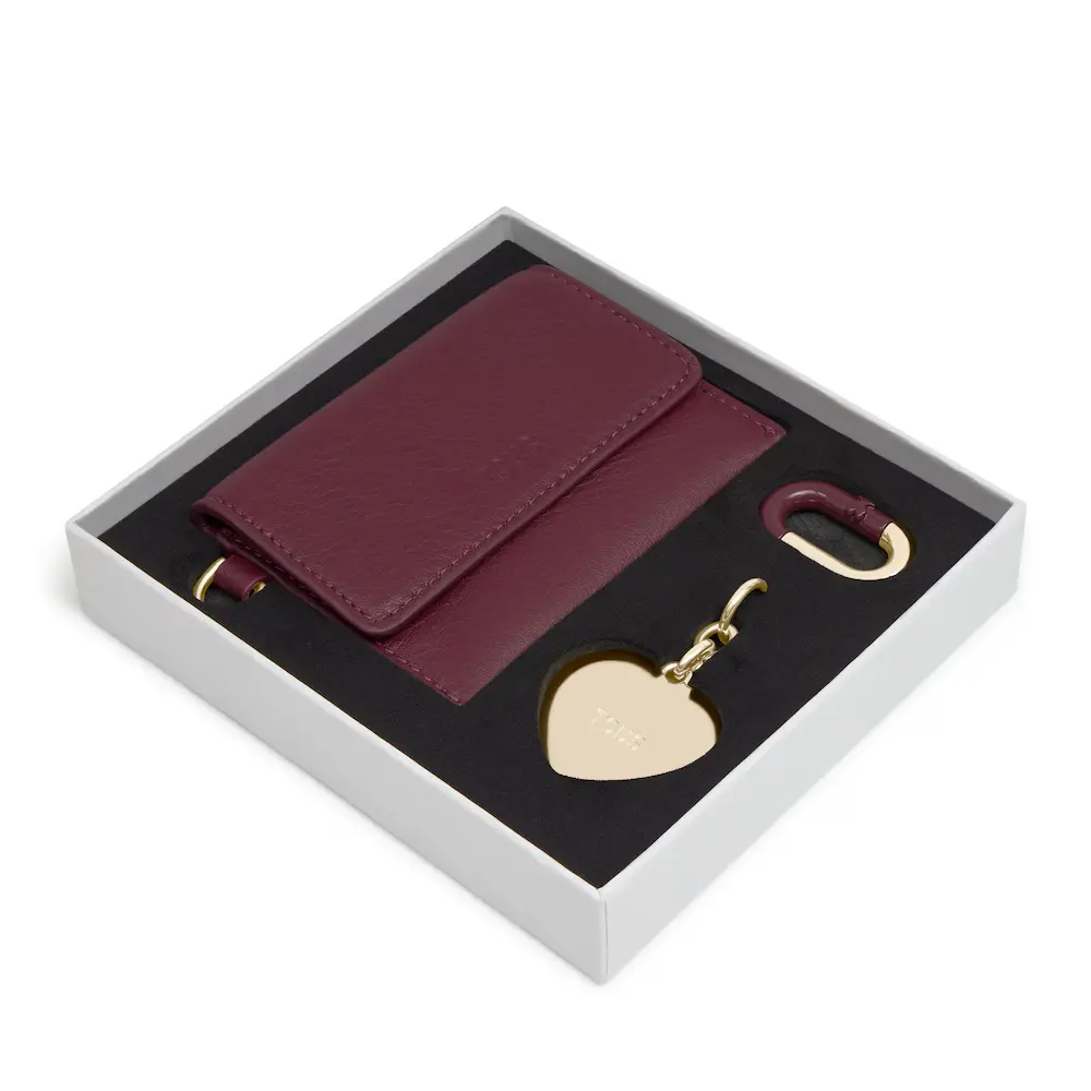 Pack llaveros hold monedero  burdeos dor tous