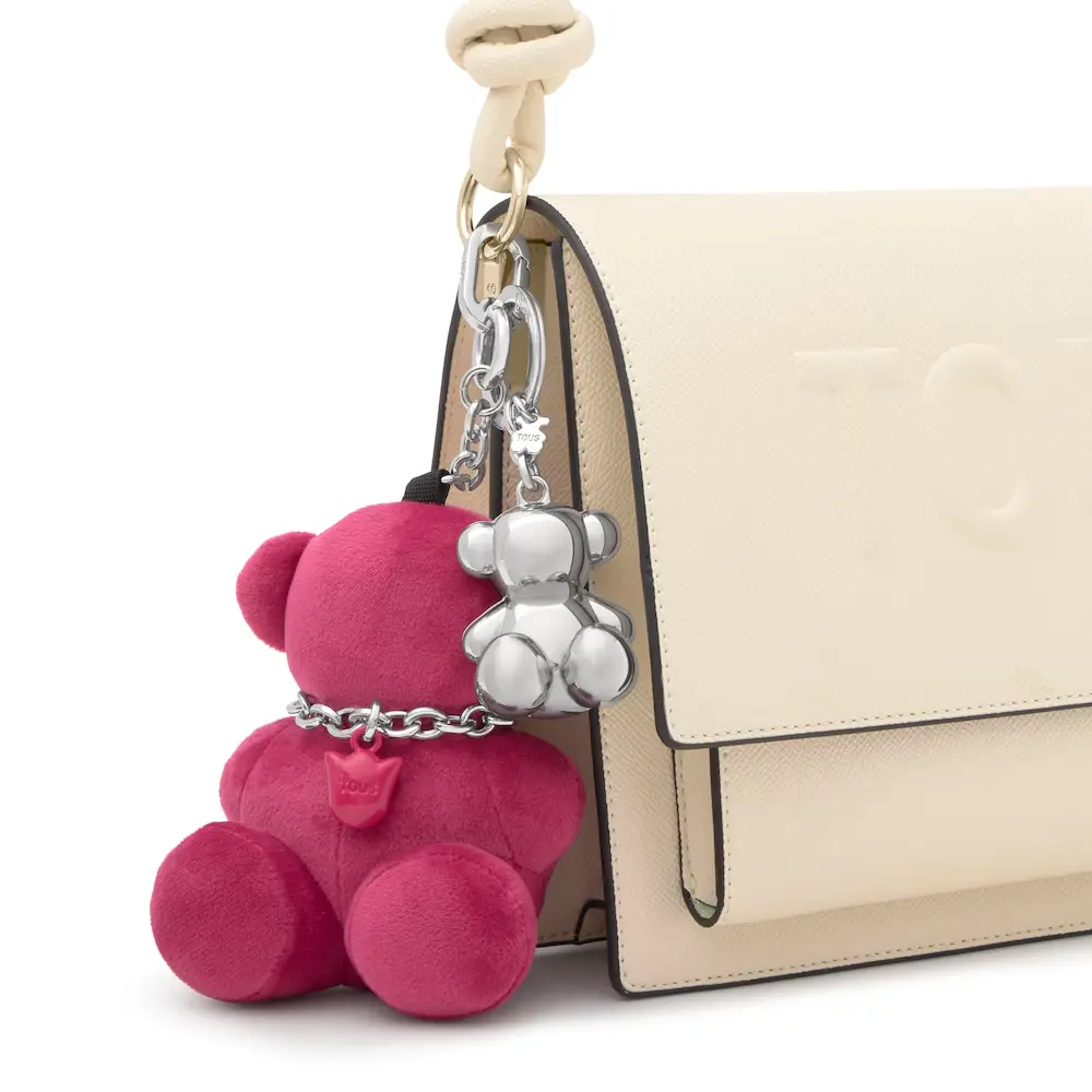 Llavero bold Bear Velvet rosa  Tous 