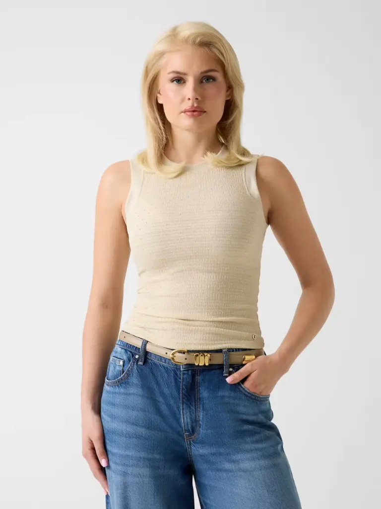 Top de tirantes con piedras strass (XS)