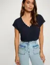 Camiseta Morgan azul marine 