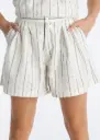 short estampados con   franjas azul lois 