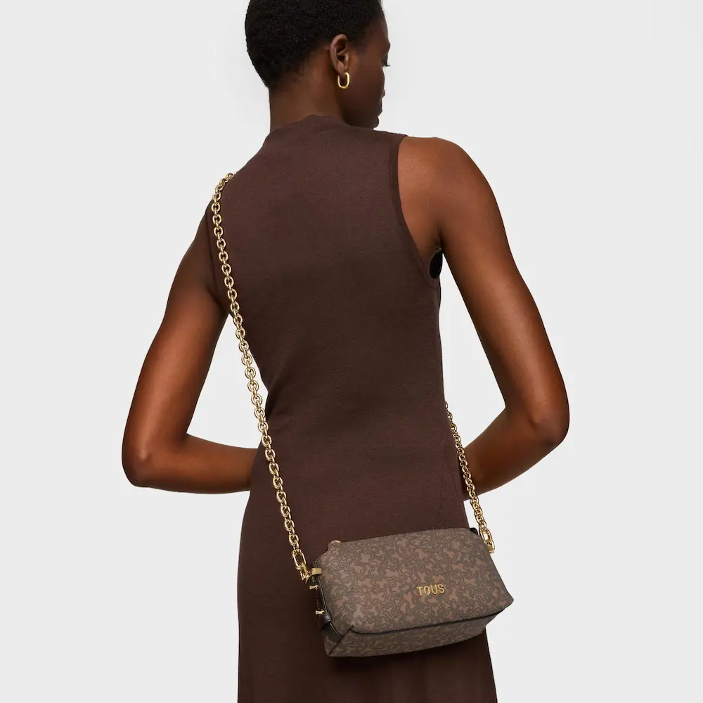 Mini bolso Kaos mini lines marron Tous 