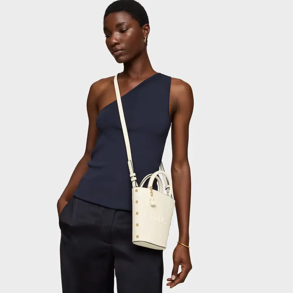 Mini cesta Tous bag to basic beige