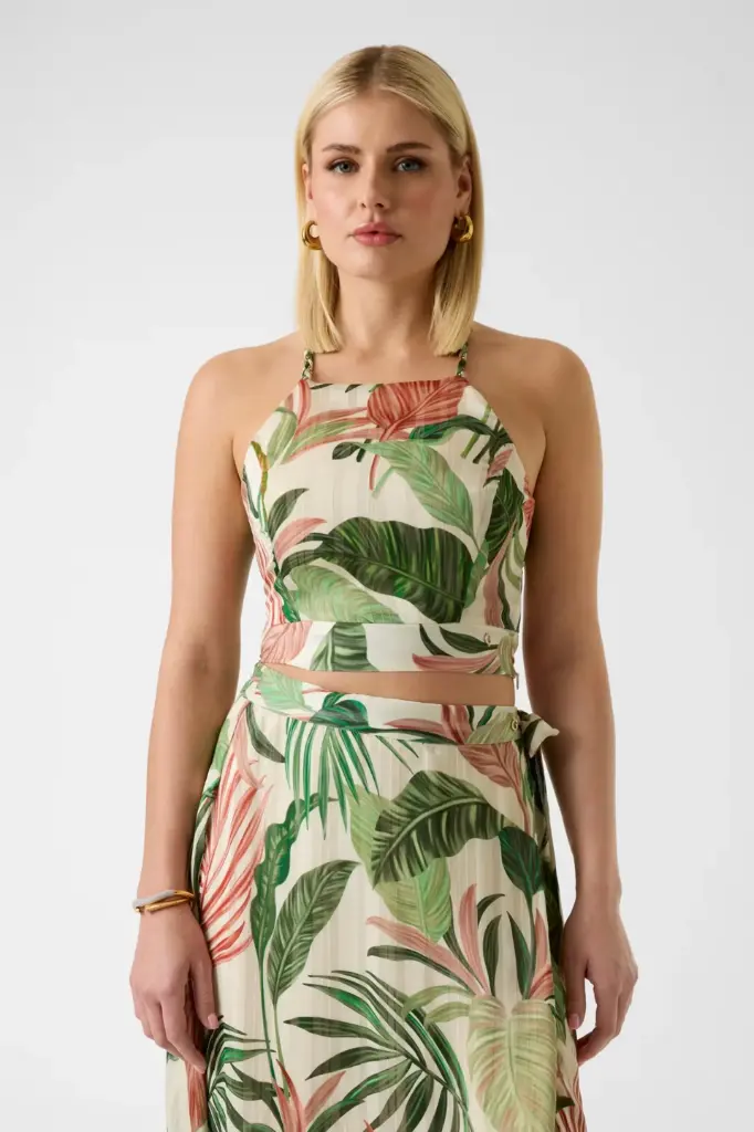 Top estampado floral 