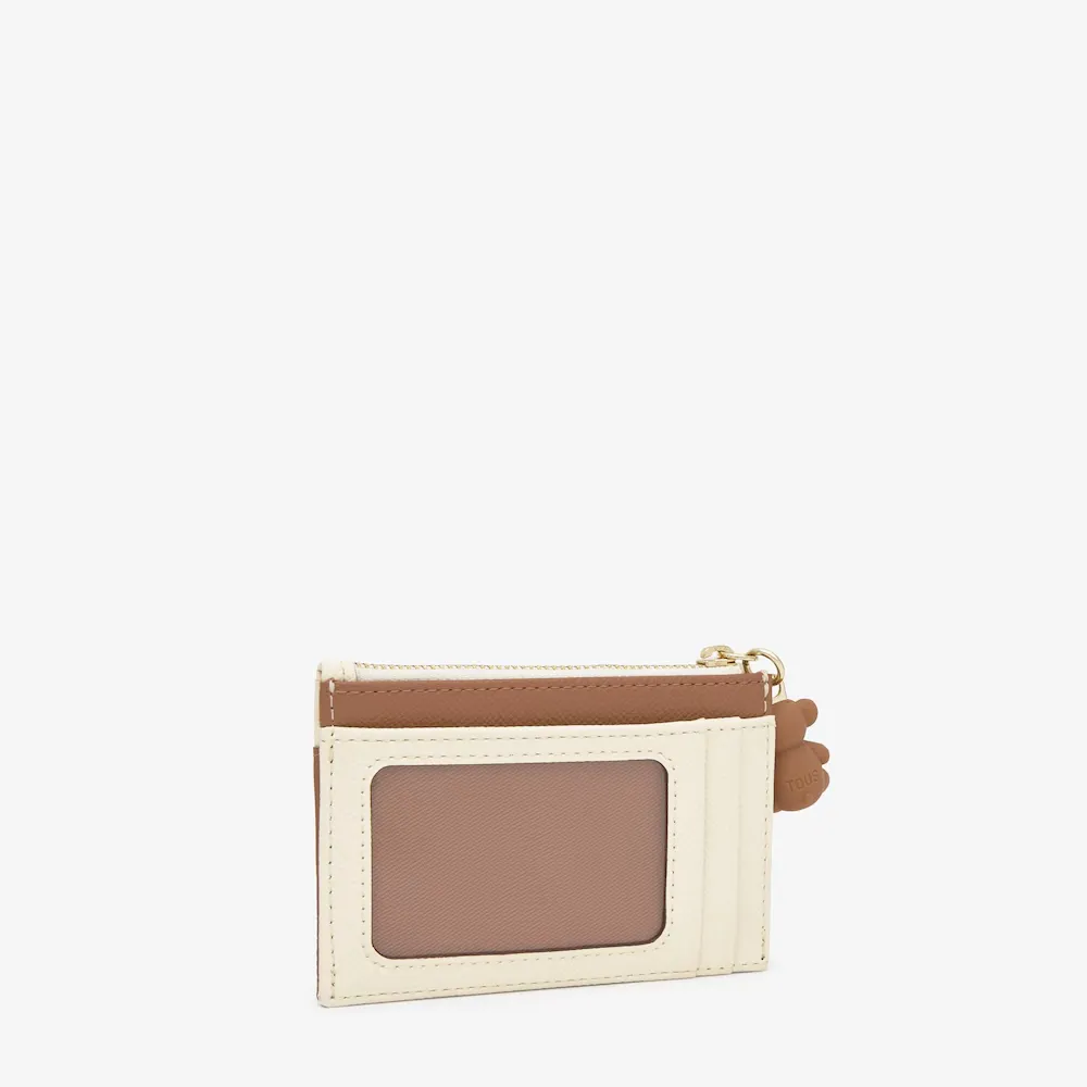 Monedero-Tarjetero tous Audree saff beige-camel