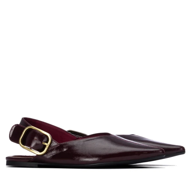 Zapato de mujer plano xty burdeos