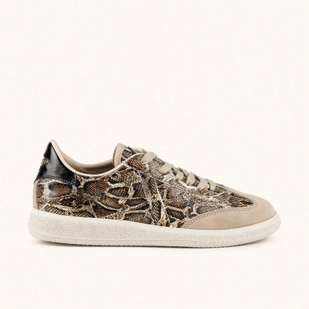 Sneackers urbano de diseño piel de serpiente munich