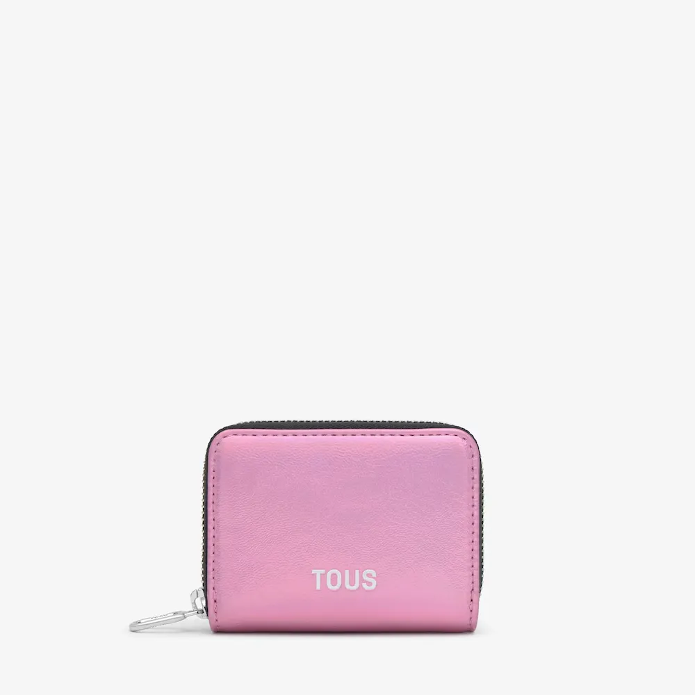 MONEDERO M NEW DORP ROSA METALIZADO