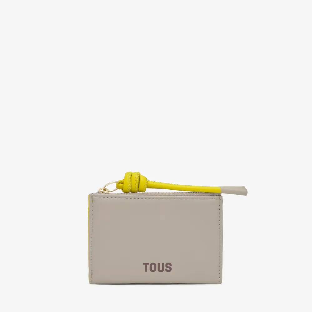 monedero-tarjetero tous  new dorp topo-mostaza