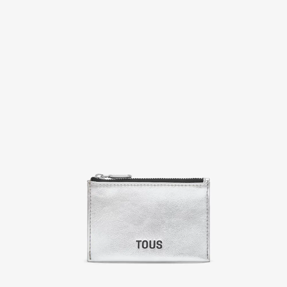 Monedero-tarjetero Tous new dorp plateado