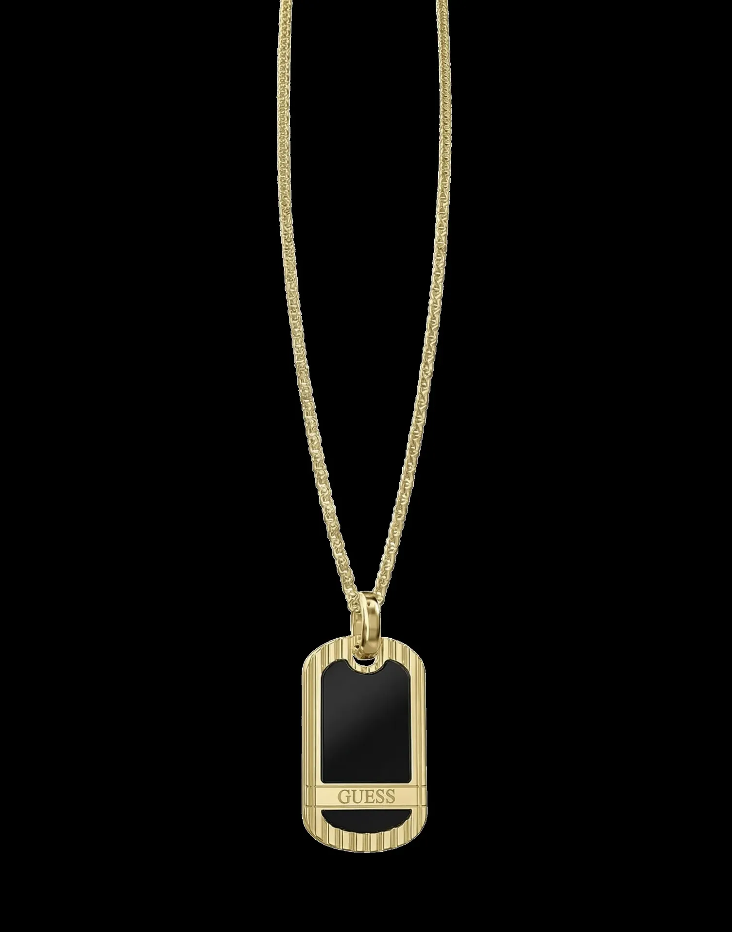 colgante con placa dorada  Guess