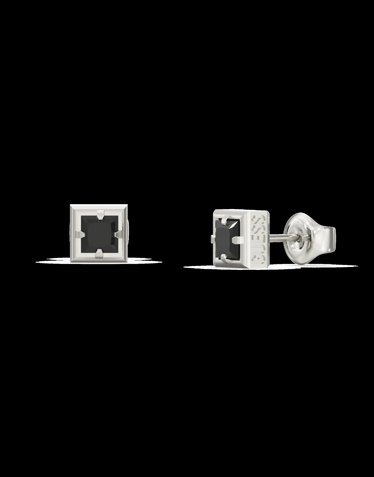PENDIENTES GUESS PLATEADO CABALLERO