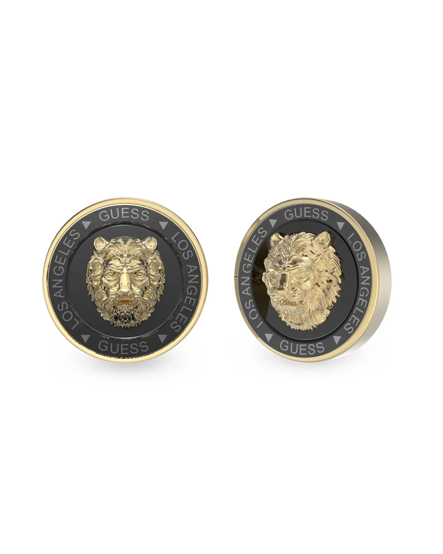 PENDIENTES GUESS DORADO Y NEGRO