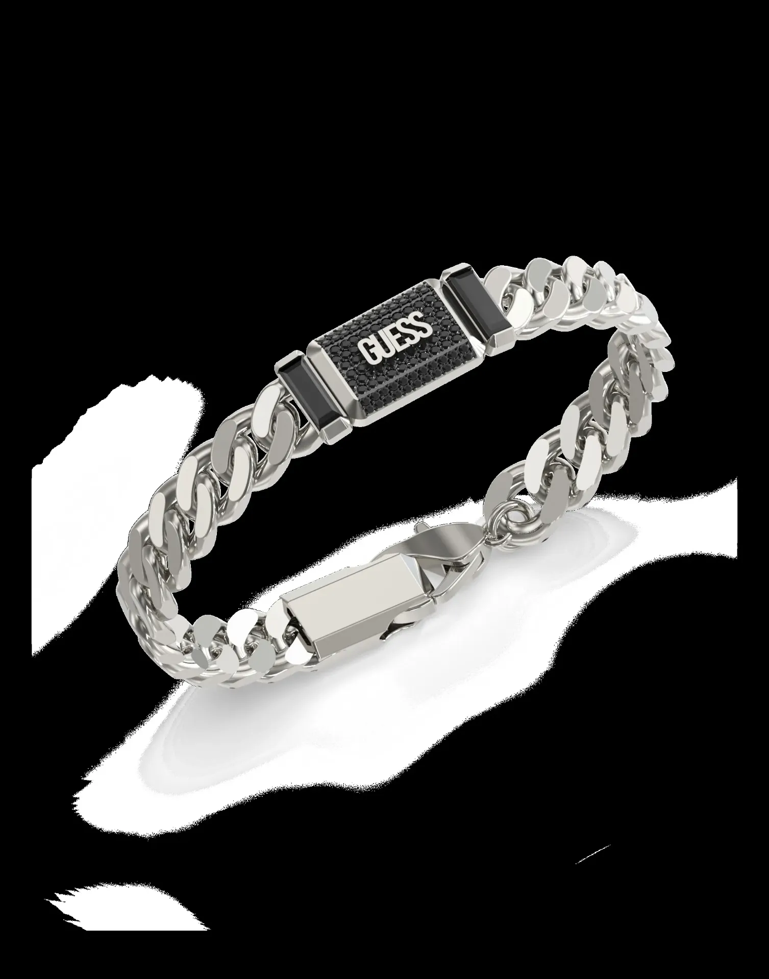 Brazalete plateado Guess