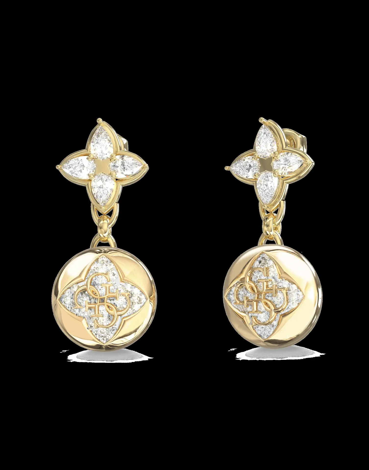 Pendientes dorados Guess