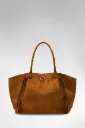 Bolso tote de ante allegra guess