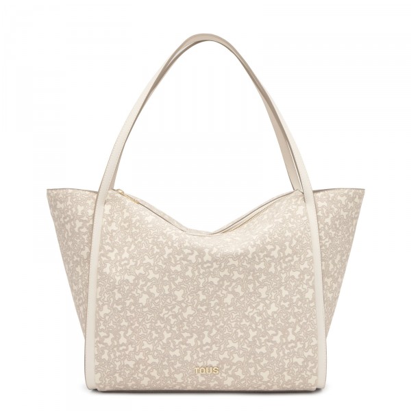 Capazo L kaos Mini Lines Beige