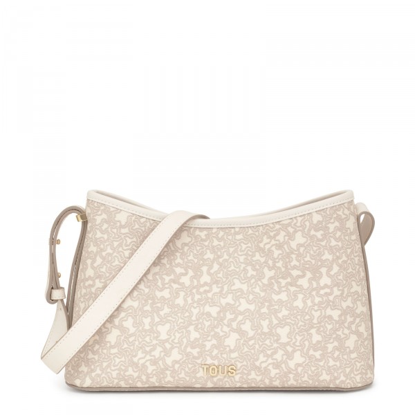 Bandolera L Kaos Mini Lines Beige