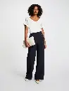 Pantalon Large abotonado blue Morgan