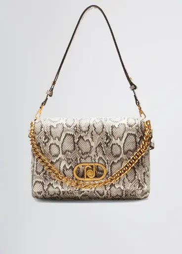 Bolso Grande La Puffy estampado piel de serpiente Liujo