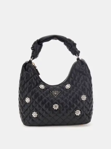 Mini Bolso ervelee con flores con aplicaciones  Guess